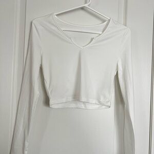 White Long Sleeve Women's Top